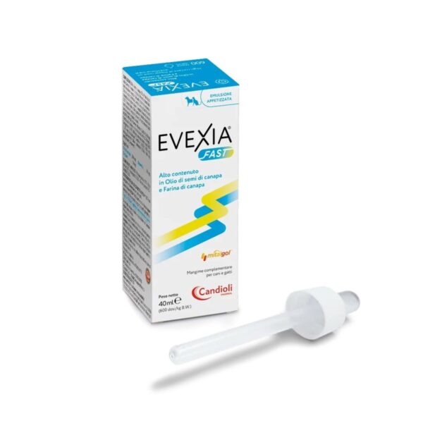 Supliment nutritiv pentru caini și pisici Evexia Fast, 40 ml