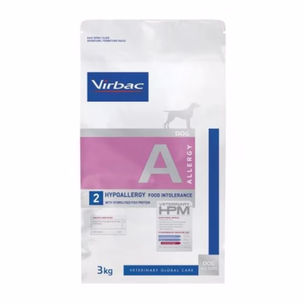 Virbac HPM Hypoallergy 7 kg – Dietă veterinară pentru câini, proteină hidrolizată din pește